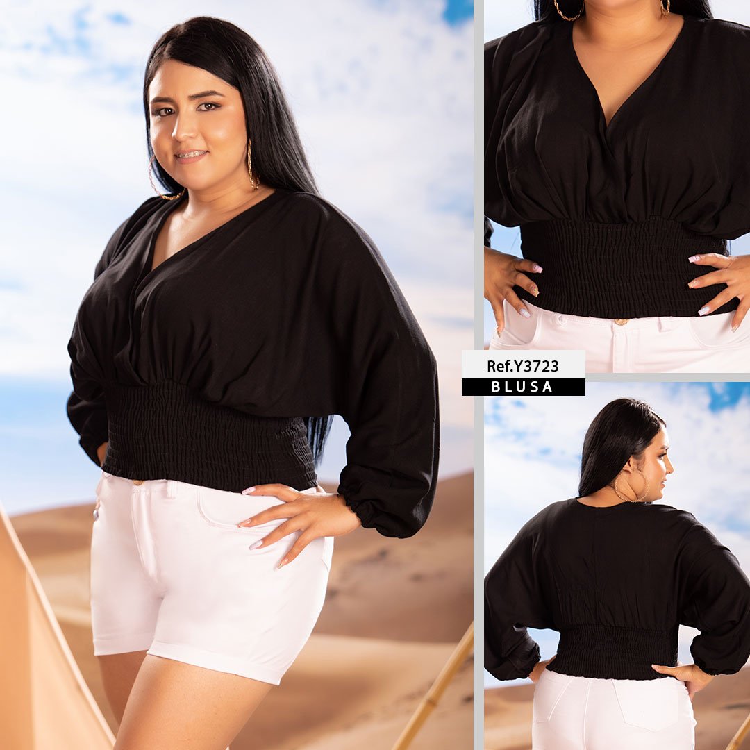 Blusas en chalis elegantes discount
