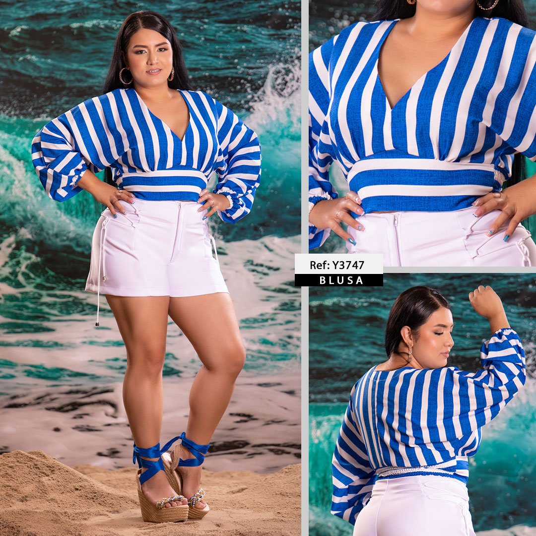 Modelos de blusas hotsell en chalis estampado