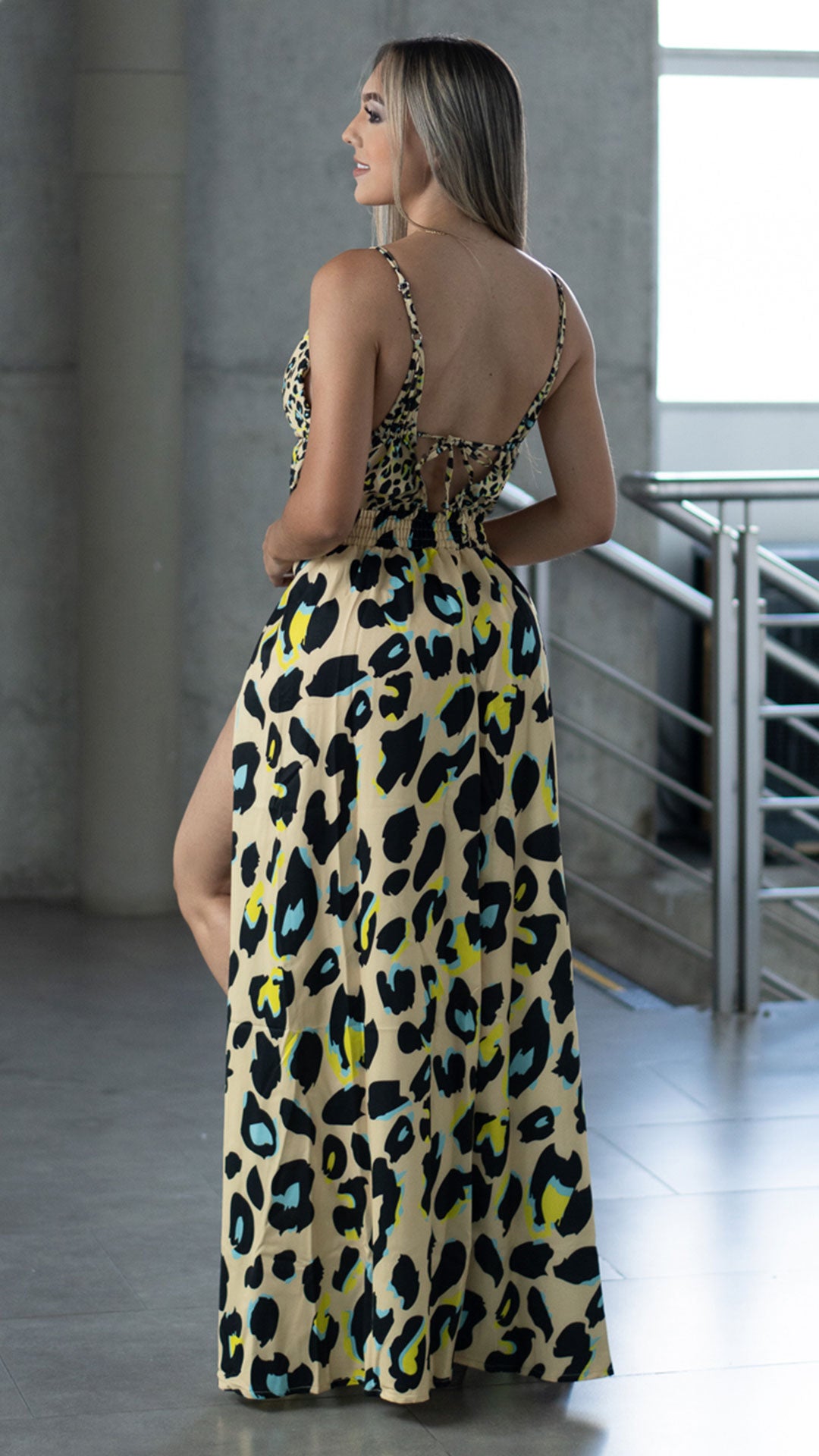 M73788 VESTIDO CHALIS ANIMAL PRINT