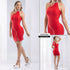 M73962 VESTIDO ESCUBA DIAGONAL ROJO
