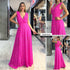 M74358 VESTIDO FALSO CHALIS FUCSIA