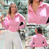 Y3778 BLUSA POPELINA ROSADO